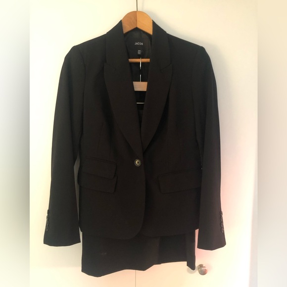 Classic Power Suit: Blazer + Skirt Set - Picture 2 of 4